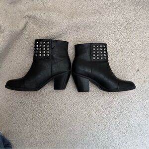 Rialto Black Studded Ankle Booties